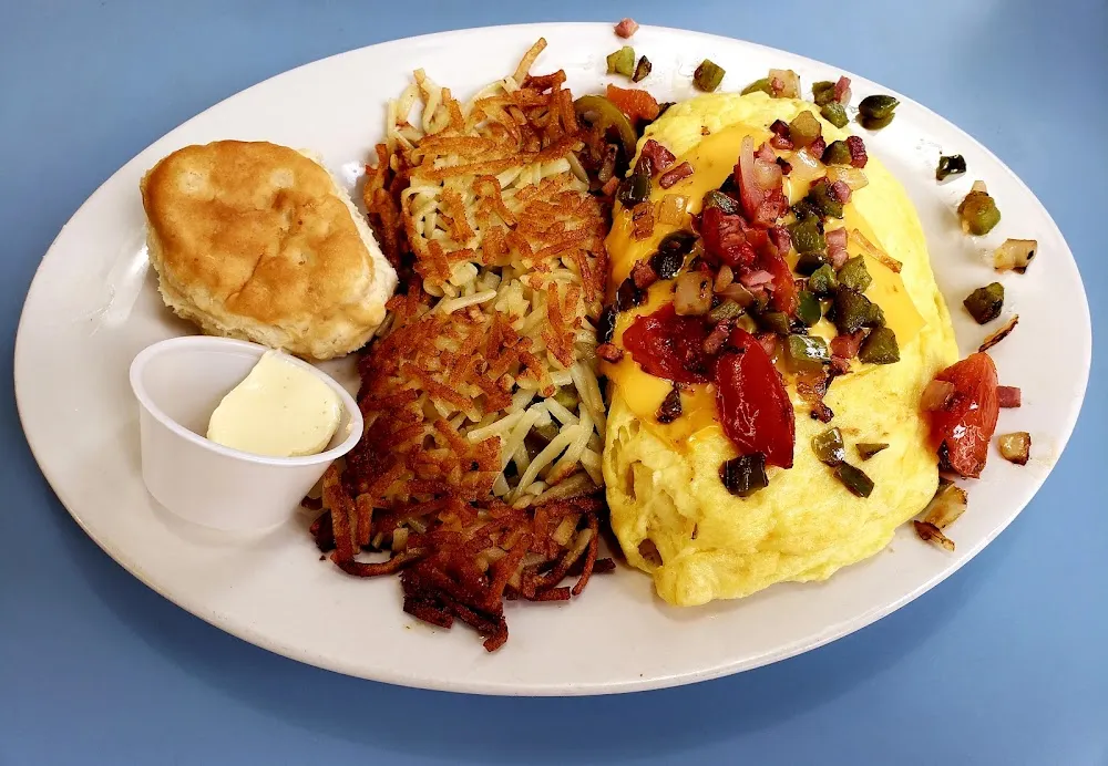 Western Omelette with Hashbrowns